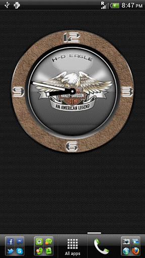 H-D Eagle Clock Widget