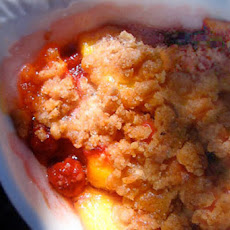 Cranberry Peach Crumble