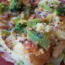 Ham and Broccoli Strata