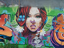 Red Hair Woman Graffiti