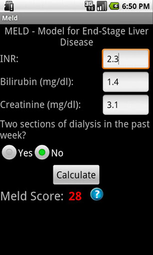 MELD PELD Score