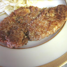 Pecan Crusted Chicken With Blackberry Wine Sauce