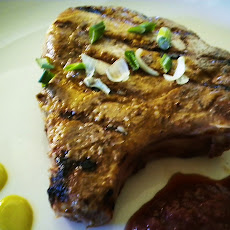Grilled Chops with Asian Grape Sauce