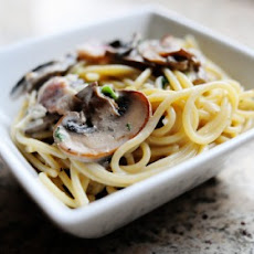 Pasta with Bacon and Mushrooms