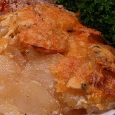 Scalloped Potatoes With Three Cheeses