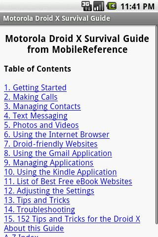 Motorola Droid X Guide