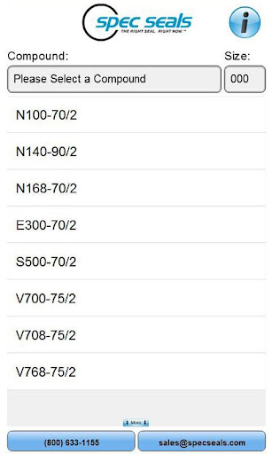 Spec Seals Inventory