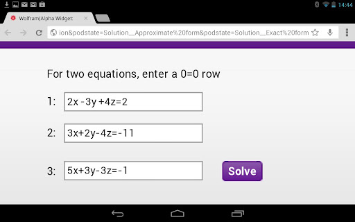 Linear Equations Calculator