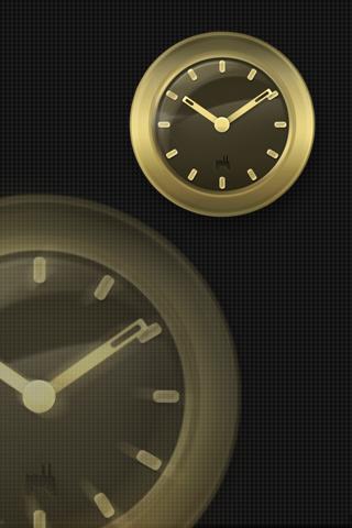 Gold Clock Widget