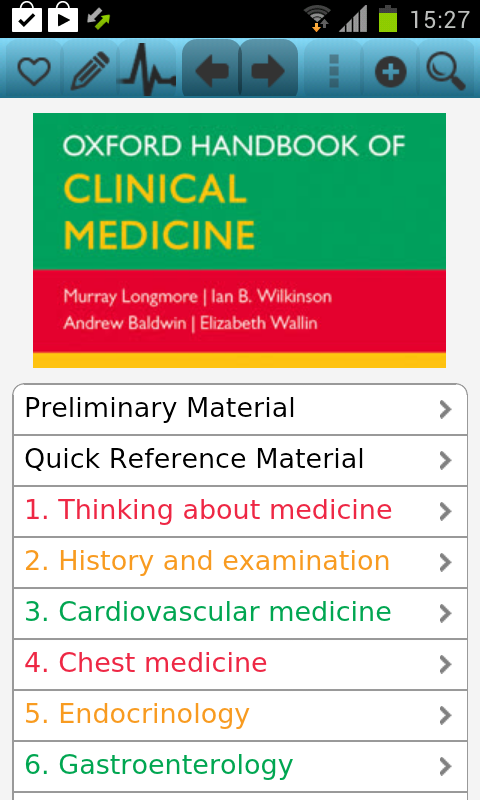 Android application Oxford Handbook Clinical Med9 screenshort