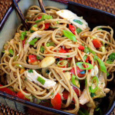 Serious Salads: Asian Chicken Noodle Salad with Ginger-Peanut Dressing