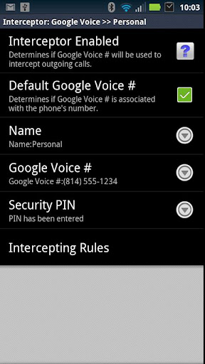 Call Interceptor: Google Voice