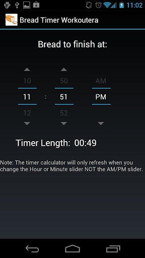 Bread Timer Workoutera