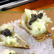 Fresh Melon and Vodka Granita with Oysters and Caviar