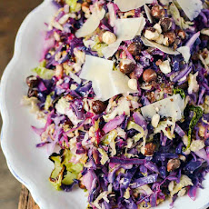 Roasted Cabbage Slaw with Hazelnuts & Lemon