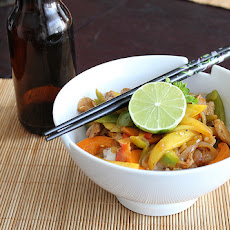 Chinese Beef and Mango Stir Fry