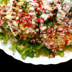 Napa Cabbage Salad with Buttermilk Dressing