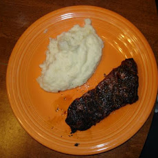 Garlicky Herb-Rubbed Steaks