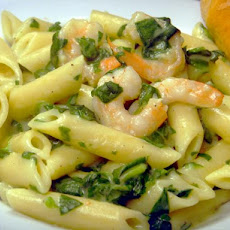 Easy Shrimp Florentine and Penne Pasta