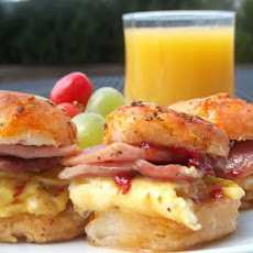 Habanero Honey Country Ham Biscuits