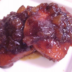 Pork Chops With Tangy Creole Mustard  & Pineapple Sauce