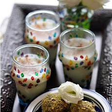 Refreshing Moroccan style Almond Milk infused w/Orange Blossom Water & Cinnamon