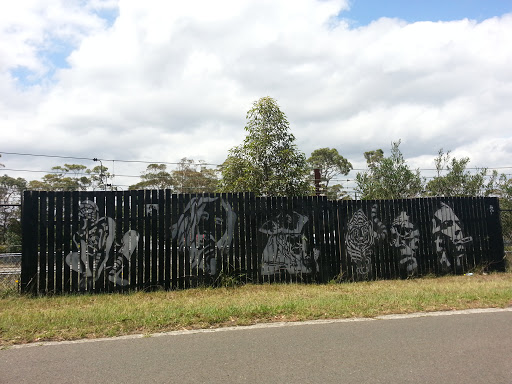 Stenciled Fence