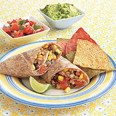Corn, Black Bean and Pepper Jack Burritos