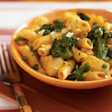 Curried Chicken Penne with Fresh Mango Chutney