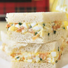 Smoked Salmon and Egg Salad Tea Sandwiches