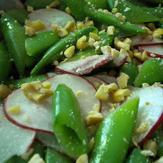 Radish and Sugar Snap Toss