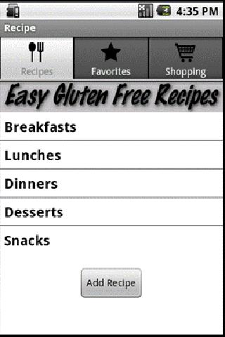 Easy Gluten Free Recipes