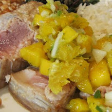 Grilled Tuna Steaks With Mango Salsa