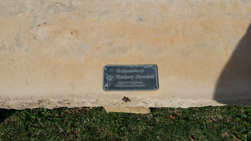 Dr. Rodney Steward Memorial Bench