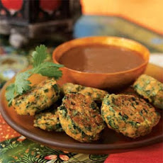 Lentil and Spinach Puffs with Plum-Date Dip