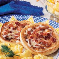 English Muffins with Bacon Butter