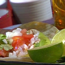 Grilled Fish Tacos with a Roasted Chile and Avocado Salsa