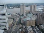 View of Mississippi River from Hotel Room