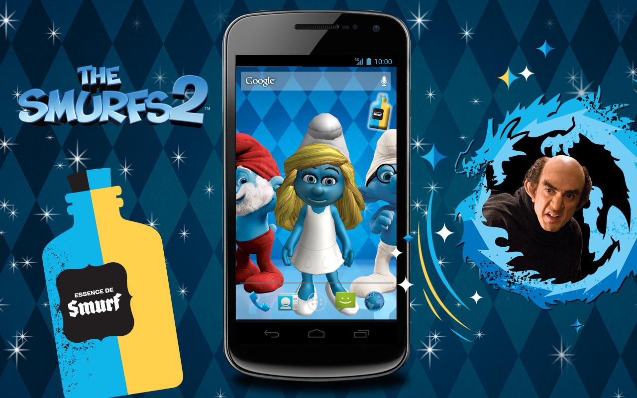 Android application The Smurfs 2 3D Live Wallpaper screenshort