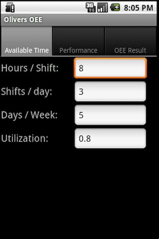 Printing - OEE Calculator