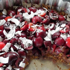 Raw Vegan Chocolate Cherry/Strawberry Tart