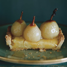 Seckel Pear Tart with Poire William Cream