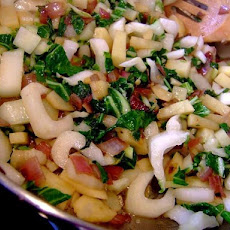 Bok Choy, Potato and Onion Side Dish
