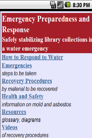 NIH Water Em Res for Libraries