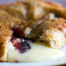 Raspberry Walnut Baked Brie