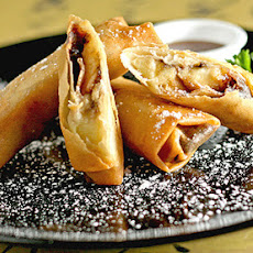 Banana Chocolate Spring Rolls