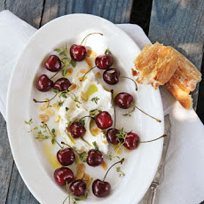 Sweet Cherries with Robiola Cheese