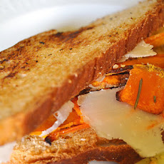 Toasted Brioche with Pumpkin Chips and Hazelnut Oil