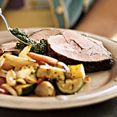 Marinated Lamb with Orange Chimichurri