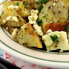 Roasted Greek Potatoes with Feta Cheese and Lemon